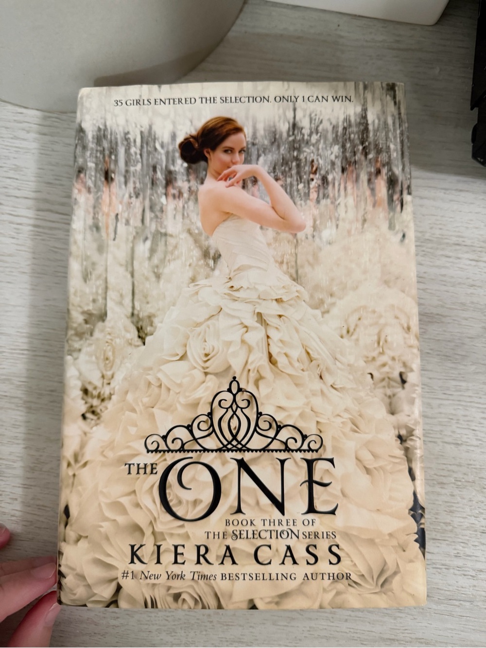 The One by Kiera Cass - Cream Hardcover/Paperback Book